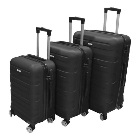 Imagem de Kit Mala de Viagem Hermes 3 Peças 10Kg 23Kg e 32Kg