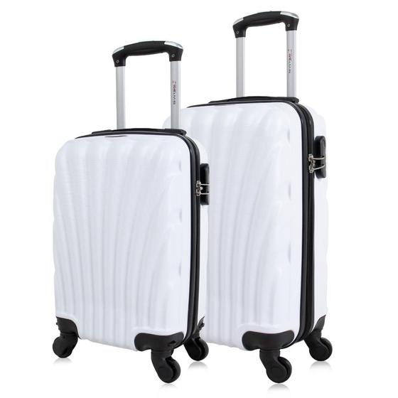 Imagem de Kit mala de viagem PP e P Dizy Branca Swiss Move