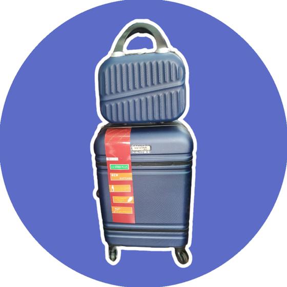 Kit Mala + Frasqueira Viagem Mala de Bordo 8,5kg Menor preço em Kit Mala + Frasqueira Viagem Mala de Bordo 8,5kg