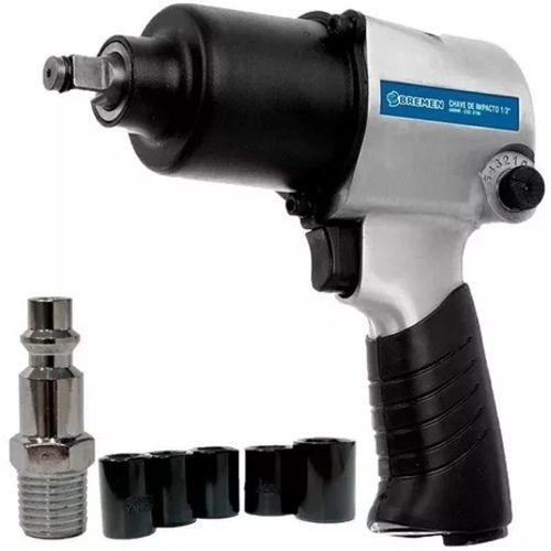 Imagem de Kit Maleta Chave Impacto Pneumática 1/2" 680NMCom 5 Soquetes Com Sistema De Reversão Bremen