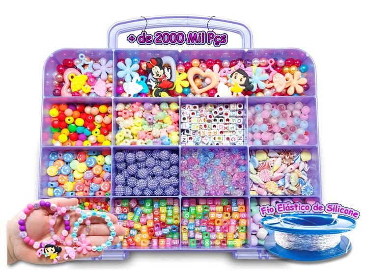 Kit Maleta Pote Para Fazer Colar E Pulseira Infantil rp2 Menor preço em Kit Maleta Pote Para Fazer Colar E Pulseira Infantil rp2