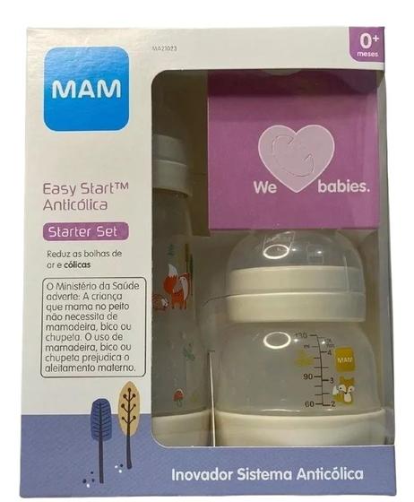 Imagem de Kit Mam Mamadeira Easy Start Neutra 130ml + 260ml