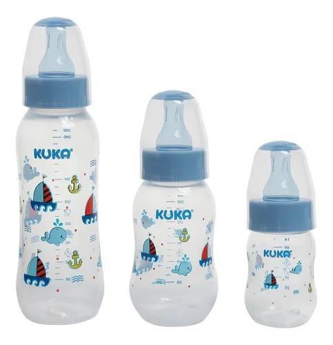 Kit Mamadeira Com 3 Natural Color Kuka Menor preço em Kit Mamadeira Com 3 Natural Color Kuka