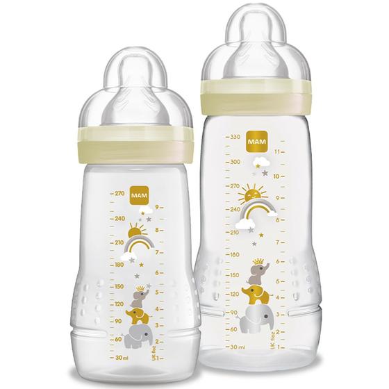 Imagem de Kit Mamadeira Mam Easy Active Set 2+ Meses 270ml e 330ml Neutra 2 Unidades