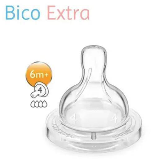 Imagem de Kit Mamadeiras Clássica (125ml + 260ml) + Bico 4 Extra Avent