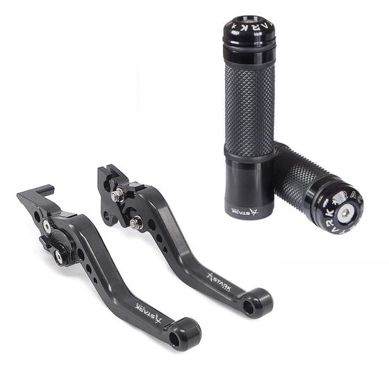 Imagem de Kit Manete Manopla Esportivo Crosser Lander Fazer Factor Xtz Tenere
