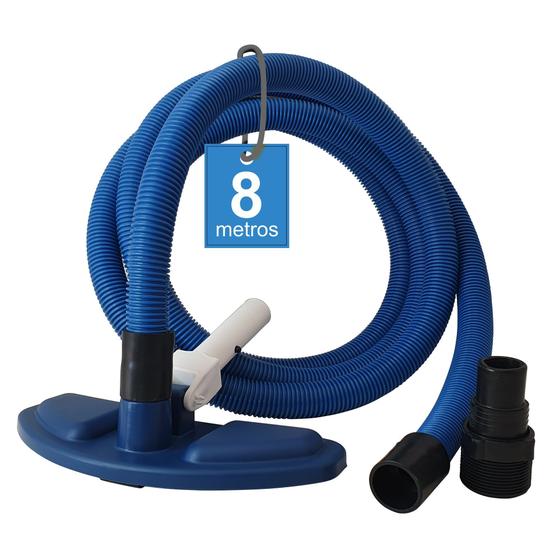 Kit Mangueira 8 M + Aspirador - Universal - Reduz em ate 60% consumo da agua na aspiração Menor preço em Kit Mangueira 8 M + Aspirador - Universal - Reduz em ate 60% consumo da agua na aspiração