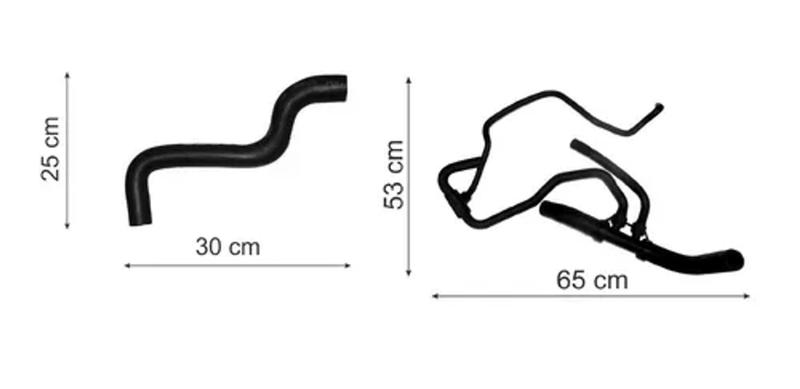 Imagem de Kit Mangueira Superior E Inferior Siena 1.0 8v S/ Ar Quente