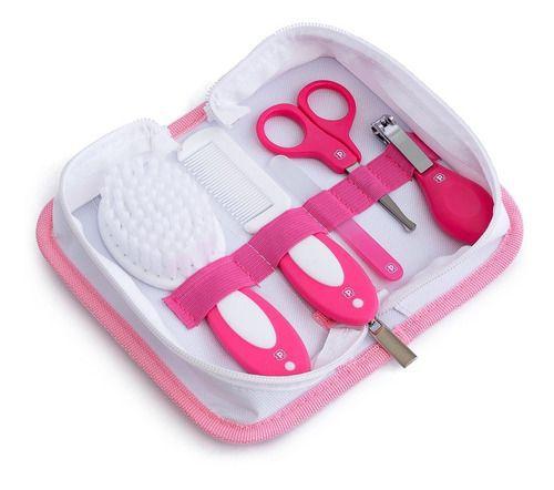 Kit Manicure Bebê 5 Peças Com Nécessaire Pimpolho Azul Rosa - anjo da ...