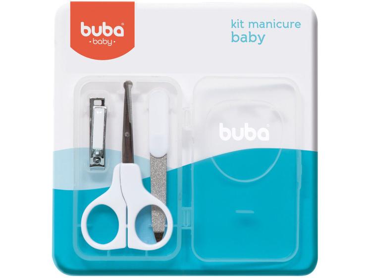 Imagem de Kit manicure de bebê tesoura lixa e cortador de unhas Buba