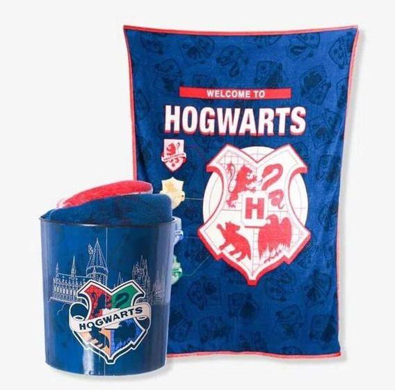 Imagem de Kit Manta + Balde Hogwarts Zona Criativa - LC