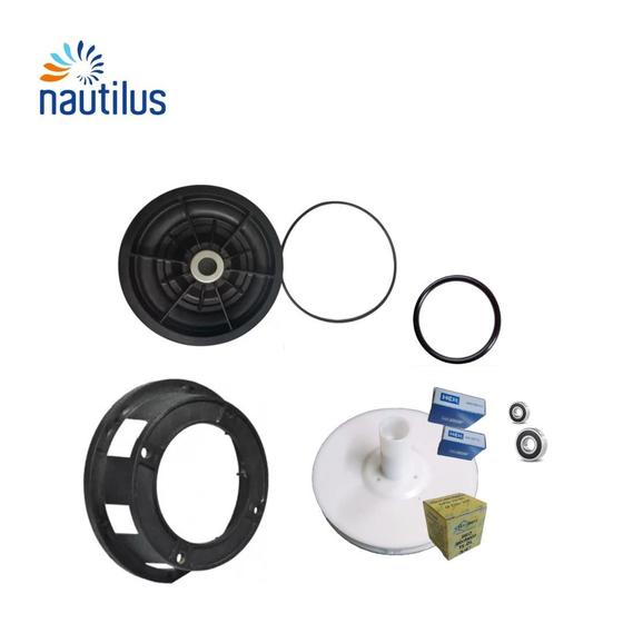 Imagem de Kit Manutenção da Bomba NBFC-2 Nautilus + Rotor + Selo + Rolamentos + Oring + Intermediárias