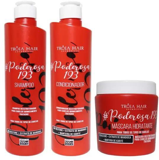 Imagem de Kit Manutenção Poderosa 193 Tróia Hair 3x500ml