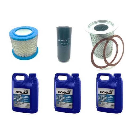 Imagem de Kit Manutenção Preventiva Completa Compressor Schulz - Srp 2020 / Srp 2025 / Srp 2030