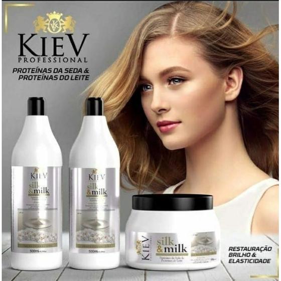 Imagem de Kit Manutencao Silk & Milk Kiev 500Ml