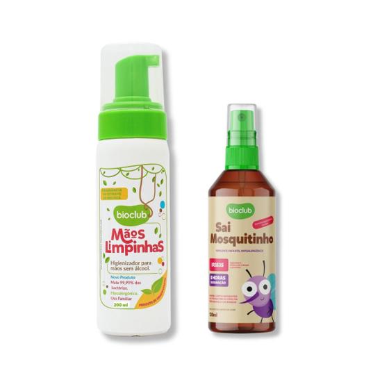 Imagem de Kit Mãos Limpinhas 200ml e Sai Mosquitinho 120ml Bioclub