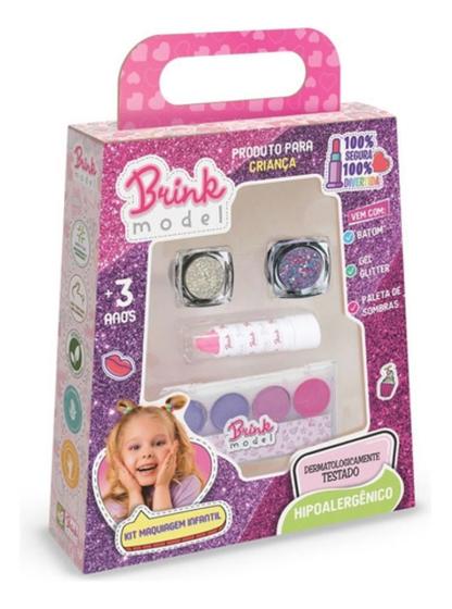 Imagem de Kit Maquiagem Infantil Com Sombra - Meu Estilo - Brink Model