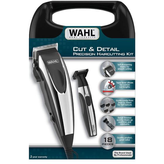 Kit máquina de corte e aparador de pelos - cut & detail 127v Menor preço em Kit máquina de corte e aparador de pelos - cut & detail 127v