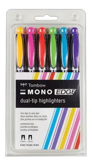 Imagem de Kit Marca Texto Mono Edge C/6 Cores Tombow