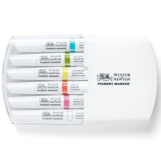 Imagem de Kit Marcador Tons Vibrantes Pigment Marker Winsor & Newton