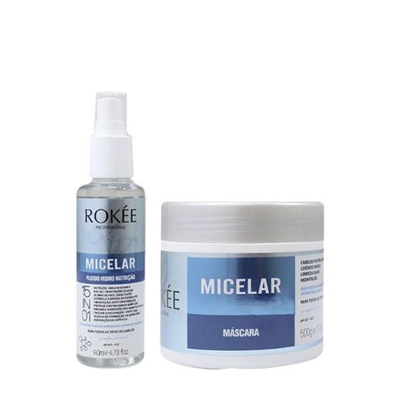 Imagem de Kit Máscara Capilar + Fluído Hidro Nutrição Micelar Rokée