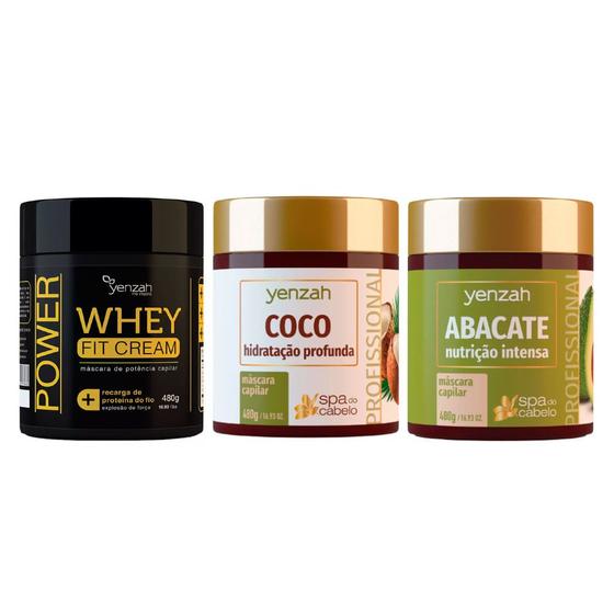 Kit Máscara Cronograma Capilar Yenzah Nutrição + Hidratação