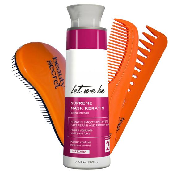 Imagem de Kit Máscara Let Me Be Supreme Keratin 500ml e Beauty Secret