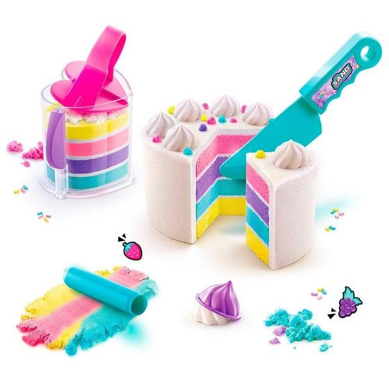 Imagem de Kit Massinha de Areia Fun So Sand Rainbow Cake