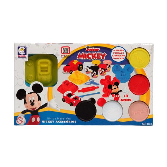 Imagem de Kit Massinha de Modelar Infantil Disney Mickey 2722 Cotiplás