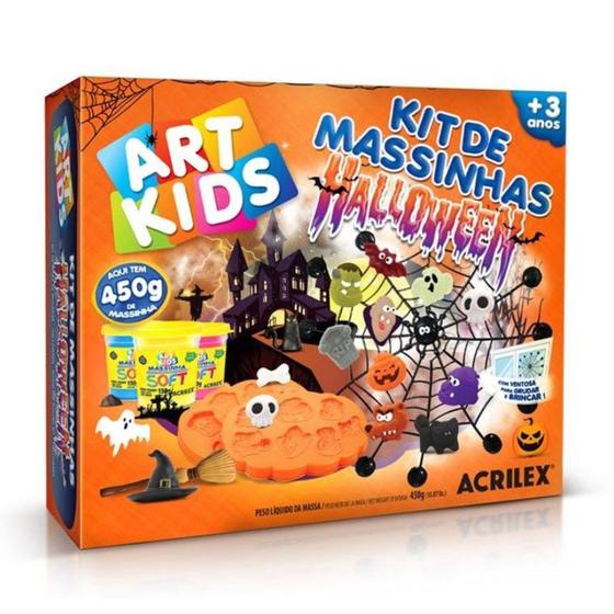 Imagem de Kit Massinha Halloween 450g Art Kids - Acrilex