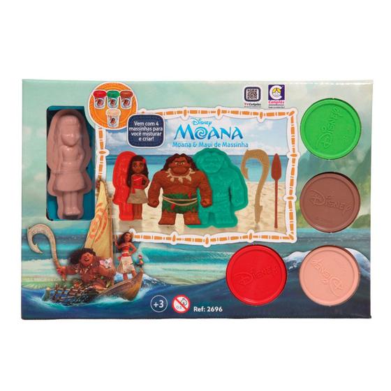 Imagem de Kit Massinha Modelar Moana e Maui Disney 2696 Cotiplás