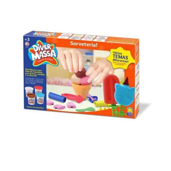 Imagem de Kit Massinha Sorveteria Divertoys