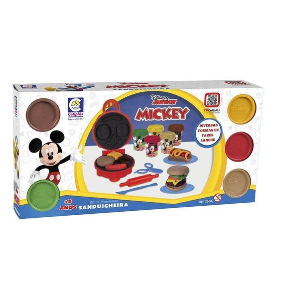 Imagem de Kit Massinhas Com Sanduicheira Mickey Disney - Cotiplás