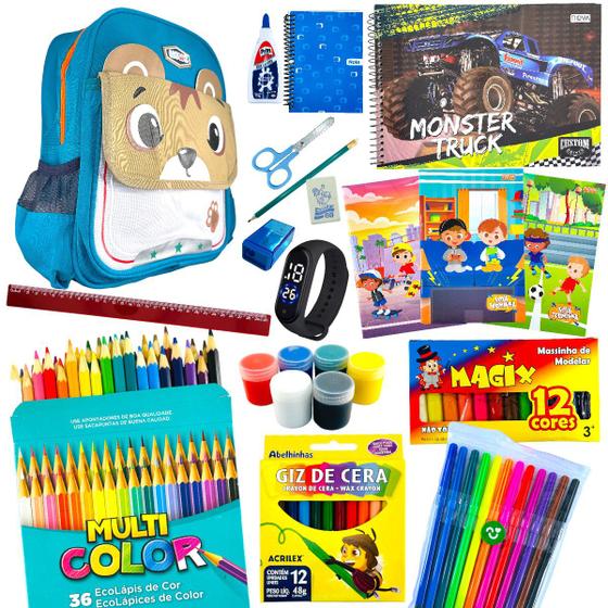 Kit Material Escolar Completo Ensino Fundamental 1º a 5º ano - Start ...