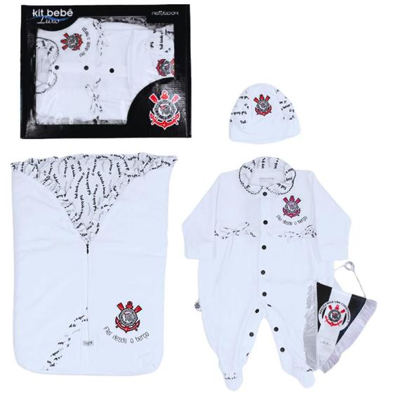 Imagem de Kit Maternidade Corinthians Plush com Saco de Dormir Feminino Oficial