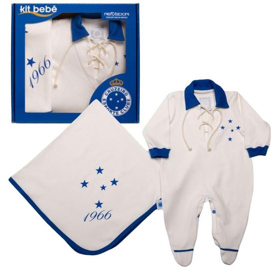Imagem de Kit Maternidade Cruzeiro Retrô com Manta Oficial
