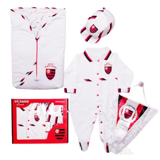 Imagem de Kit Maternidade Flamengo com Saco de Dormir Masculino Oficial