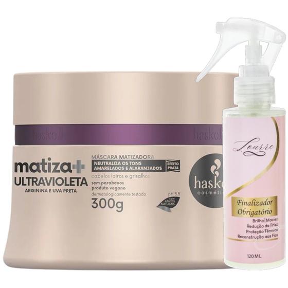 Imagem de Kit Matiza+ Máscara Ultravioleta 300ml + Finalizador Obrigatório Lourre 120ml