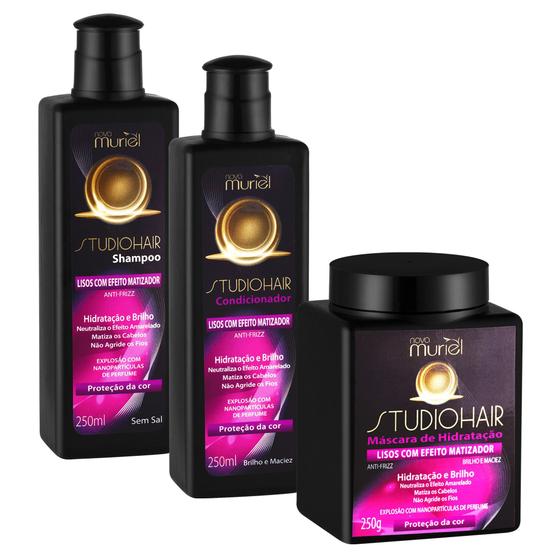Kit Matizador Loiros Completo Shampoo Condicionador Máscara Menor preço em Kit Matizador Loiros Completo Shampoo Condicionador Máscara