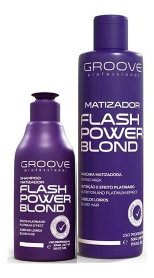 Imagem de Kit Matizador Shampoo + Máscara 500g Groove Professional