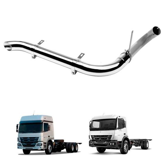 Imagem de Kit Mb Atego Longo Saída Lado Direito 4 Polegadas
