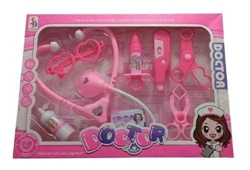 Imagem de Kit Médico Brinquedo Infantil - Brinquedo Educativo (Rosa)