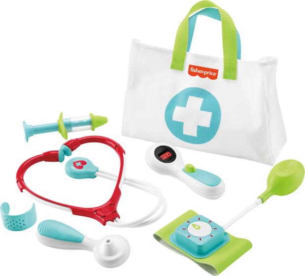 Imagem de Kit Médico Fisher-Price Branco Verde Azul Vermelho