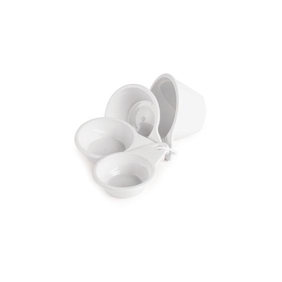 Imagem de Kit Medidor com 4 Peças em Plástico Branco - Plasutil