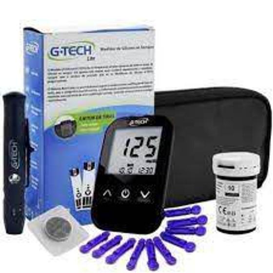 Imagem de Kit medidor de glicose g-tech free lite completo