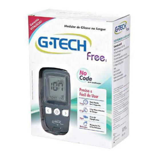 Imagem de Kit Medidor de Glicose no Sangue Completo G-TECH Free