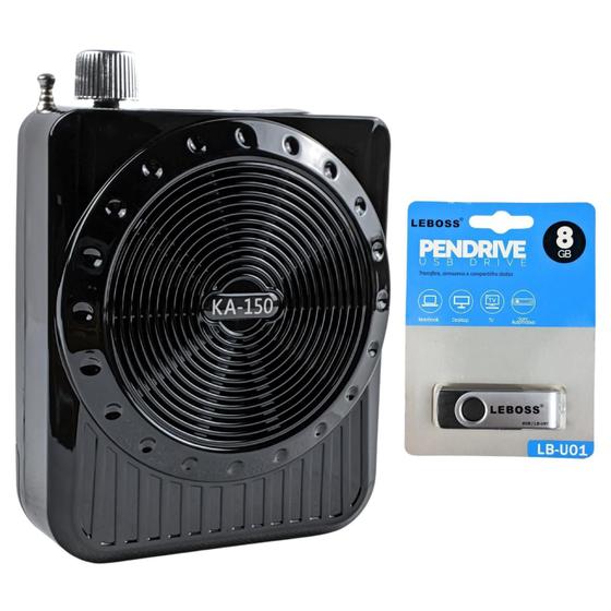 Imagem de Kit Megafone Amplificador Voz Microfone Potente Bluetooth