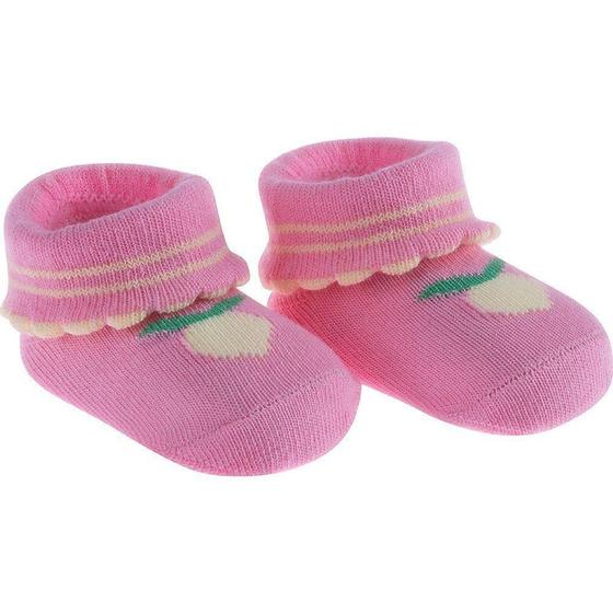 Imagem de Kit meia C/2 pares RN feminino Pimpolho - ROSA LIMAO/AMARELO MELANCIA