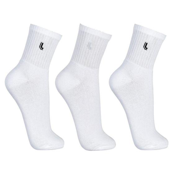 Imagem de Kit Meia Cano Médio Atoalhada Lupo Masculina 3 Pares