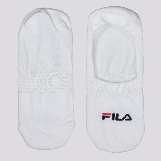 Imagem de Kit Meia Fila 3 Pares Cano Invisível Branco